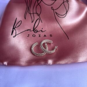 Argola Tarracha Mini Corações Vazados